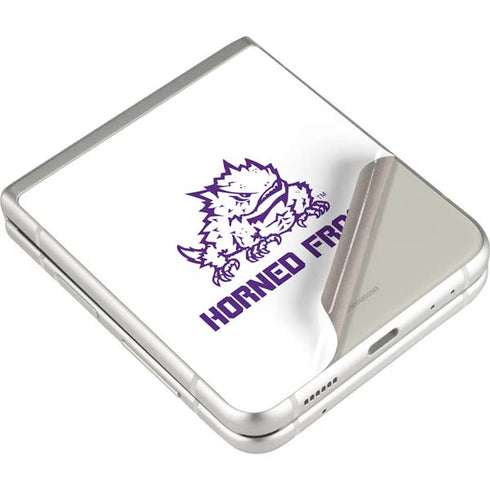 Texas Christian University Horned Frogs TCU Galaxy Z Flip4 5G Skin